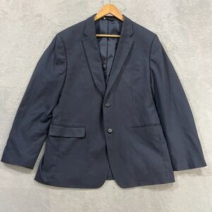 Banana Republic Blazer Mens 42R Standard Fit Navy Blue Academia Jacket‎ Preppy